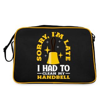 Choral Musical Instrument Hand Bell - Retro Bag - black/gold - Back