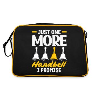 Choral Musical Instrument Hand Bell - Retro Bag - black/gold - Back