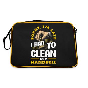 Choral Musical Instrument Hand Bell - Retro Bag - black/gold - Back
