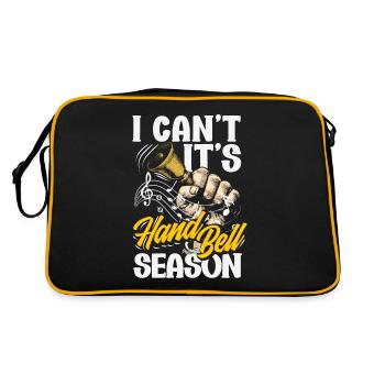 Choral Musical Instrument Hand Bell - Retro Bag - black/gold - Back