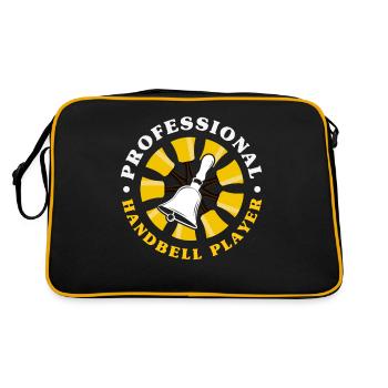 Choral Musical Instrument Hand Bell - Retro Bag - black/gold - Back