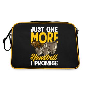 Choral Musical Instrument Hand Bell - Retro Bag - black/gold - Back
