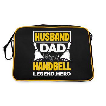 Choral Musical Instrument Hand Bell - Retro Bag - black/gold - Back