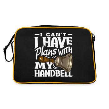 Choral Musical Instrument Hand Bell - Retro Bag - black/gold - Back