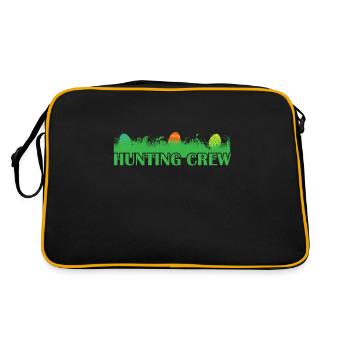 Hunting Crew Easter Easter Bunny Easter Eggs - Retro Bag - black/gold - Back
