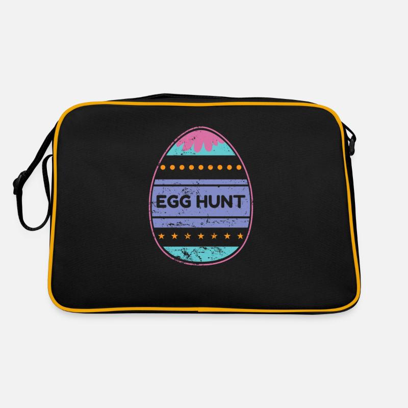 Egg Hunt Easter Bunny Easter Eggs Retro Bag