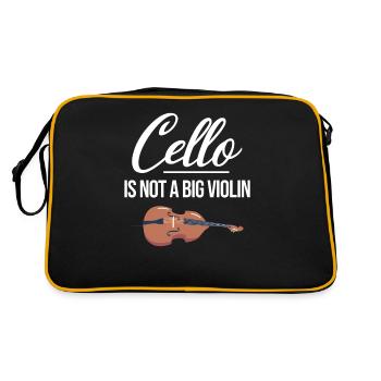 Le violoncelle n’est pas un grand violon violoncelliste drôle - Sac Retro - noir/or - Dos