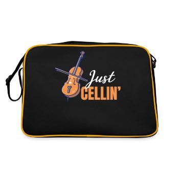 Just Cellin' Funny Orchestre de musique violoncelliste - Sac Retro - noir/or - Dos
