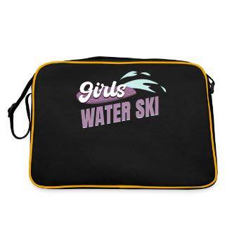 Skis nautiques pour filles Ski nautique Jet Ski pour filles - Sac Retro - noir/or - Dos