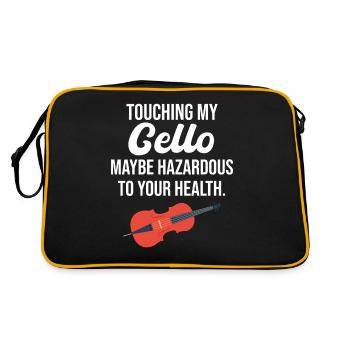 Toucher ma canette de violoncelle - Sac Retro - noir/or - Dos