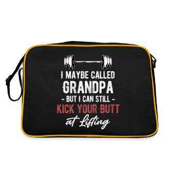On m’appelle peut-être grand-père, mais je peux vous dire - Sac Retro - noir/or - Dos