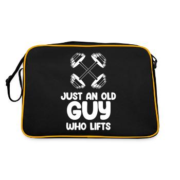 Juste un vieux gars qui - Sac Retro - noir/or - Dos