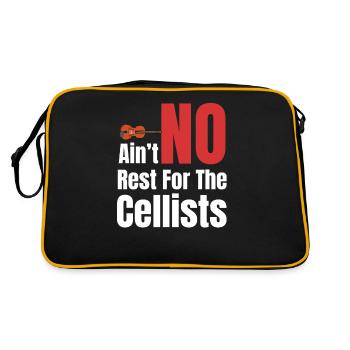 Il n’y a pas de repos pour l’orchestre musical du violoncelliste - Sac Retro - noir/or - Dos
