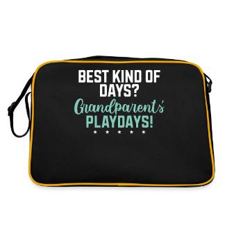 Cadeaux pour les petites-filles - Sac Retro - noir/or - Dos