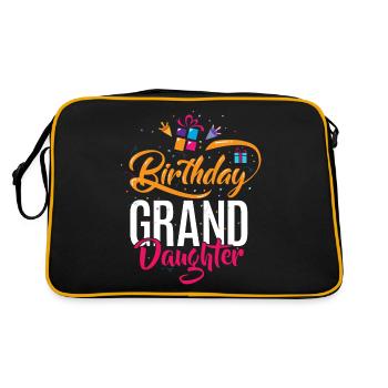 Cadeaux pour les petites-filles - Sac Retro - noir/or - Dos