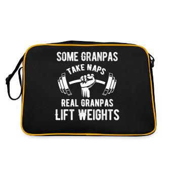 Certains grands-pères jouent au bingo Real Grandpas Lift - Sac Retro - noir/or - Dos
