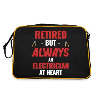 I'm a retired electrician, I need to - Retro Bag - black/gold - Back