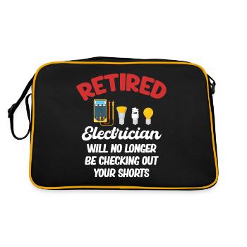 Won't check out your shorts anymore - Retro Bag - black/gold - Back