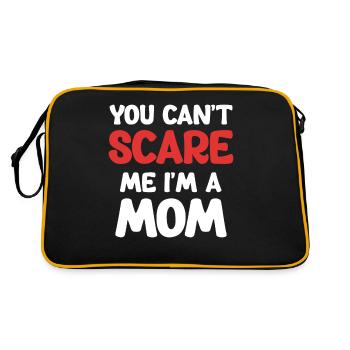 Du Kannst Mich Nicht Erschrecken Ich Bin Eine - Retro Tasche - Schwarz/Gold - Hinten