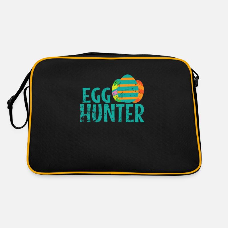 Egg Hunter Ostern bunte Ostereier Retro Tasche