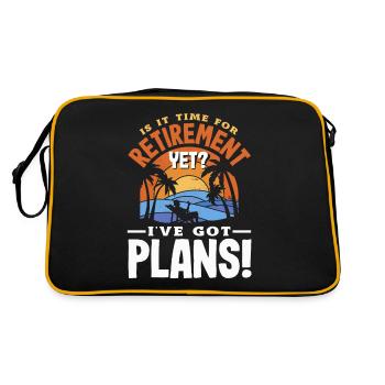 J’ai des projets enthousiaste - Sac Retro - noir/or - Dos