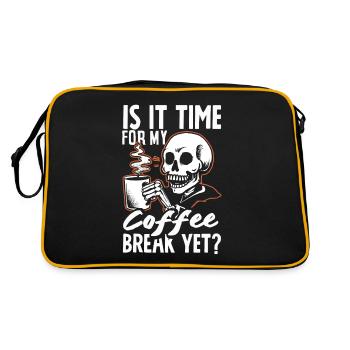 Is it Time for My Coffee Break Yet? Casual - Retro Bag - black/gold - Back