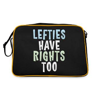 Cadeaux pour gauchers - Sac Retro - noir/or - Dos