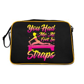 You Had Me At Feet In Straps 41 - Retro Bag - black/gold - Back