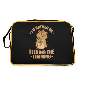 Je préfère nourrir le rongeur Lemming - Sac Retro - noir/or - Dos