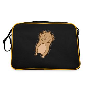 Lemming réjouit le rongeur - Sac Retro - noir/or - Dos