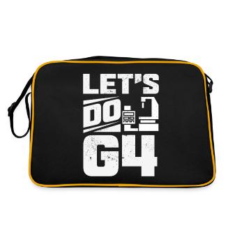 Funny CNC machinist - Retro Bag - black/gold - Back