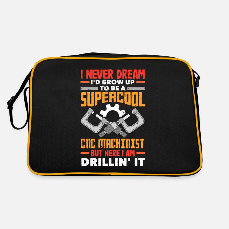 Machiniste CNC drôle Sac Retro