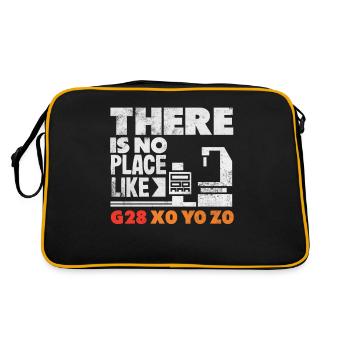 Funny CNC machinist - Retro Bag - black/gold - Back