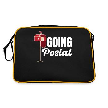 Going Funny Worker Postman Postman - Retro Bag - black/gold - Back