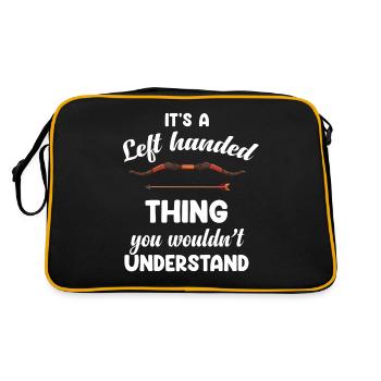 It's a left-handed thing you don't - Retro Bag - black/gold - Back