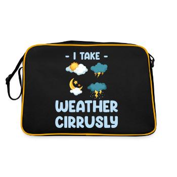 Je prends le temps cirrusly drôle - Sac Retro - noir/or - Dos