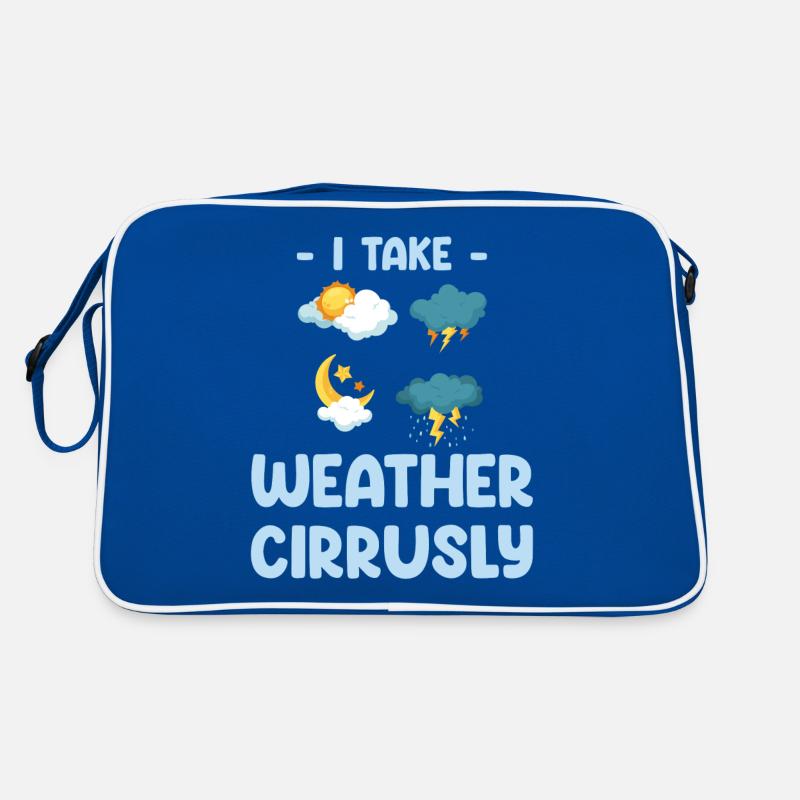 I Take Weather Cirrusly Funny Retro Bag