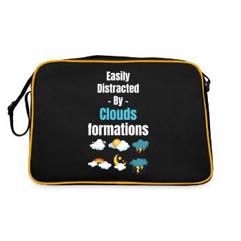 Facilement distrait par des formations nuageuses plus amusantes - Sac Retro - noir/or - Dos