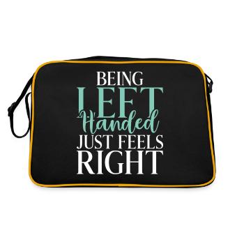 Cadeaux pour gauchers - Sac Retro - noir/or - Dos
