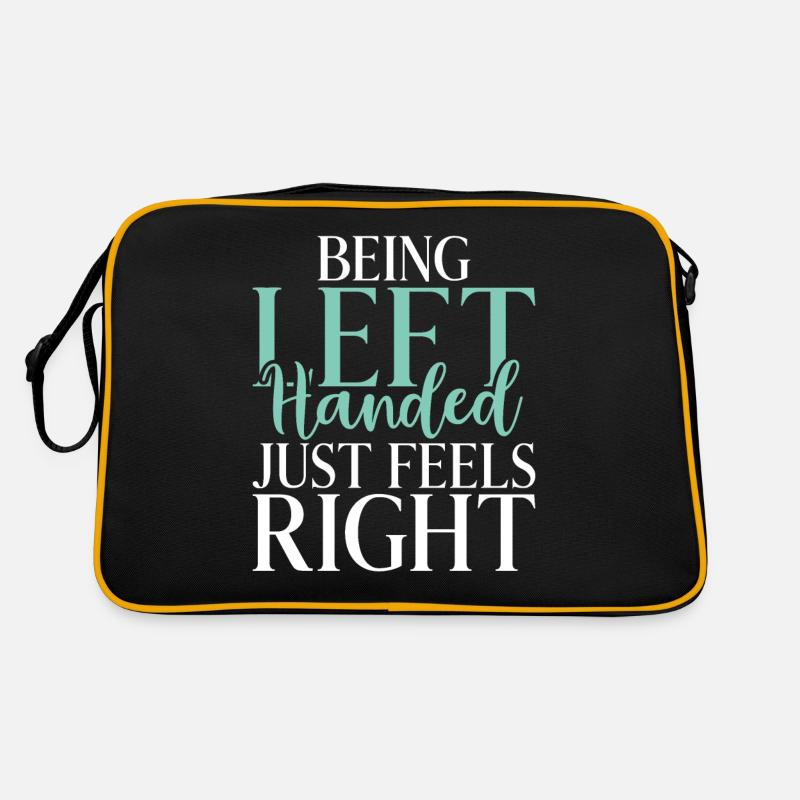 Left Handers Gifts Retro Tasche