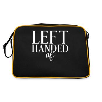 Cadeaux pour gauchers - Sac Retro - noir/or - Dos