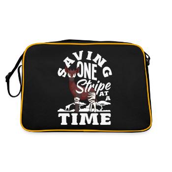 Funny zookeeper okapi lover - Retro Bag - black/gold - Back