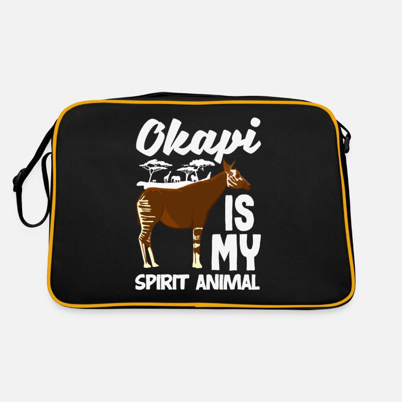 Lustiger Tierpfleger Okapi-liebhaber Retro Tasche