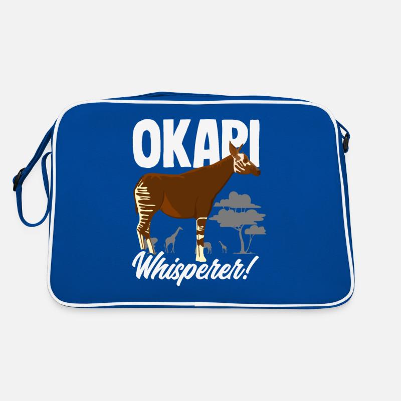 Lustiger Tierpfleger Okapi-liebhaber Retro Tasche