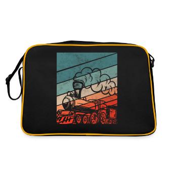 Rétro Train Driver Train Trains Hobby Gift - Sac Retro - noir/or - Dos