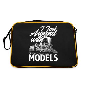Model Railway Model Making Train Trains - Retro Bag - black/gold - Back