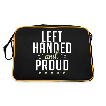 Cadeaux pour gauchers - Sac Retro - noir/or - Dos