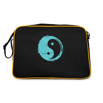 Yin Yang Symbole Signe Harmonie - Sac Retro - noir/or - Dos