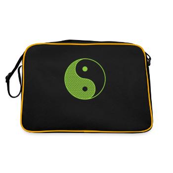 Contraste entre le yin et le yang - Sac Retro - noir/or - Dos