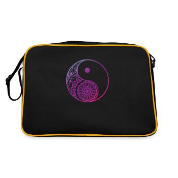Équilibre Yin et Yang Chine - Sac Retro - noir/or - Dos